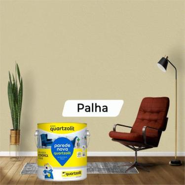 Imagem de Tinta Latex Acrilica Antimofo Lata Fosco Economica 3,6 L - Quartzolit,