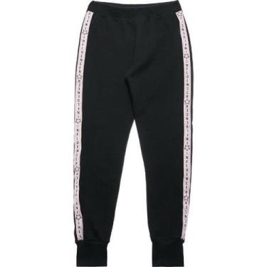 Imagem de Calça Moletom Infantil Menina Pulla Bulla Ref. 42314, Preto, 4