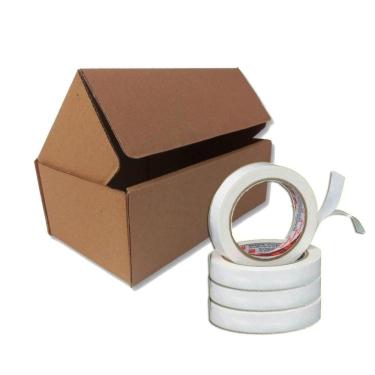 Imagem de Fita Adesiva Fina Dupla Face Transparente 18X30 Kit 40