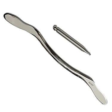 Imagem de NCCYOOT Gua Sha Tool Gua Sha Conjunto de Aço Inoxidável 2 Peças-Iastm Tool Gussha Massage Tool Ferramenta de Raspagem Muscular para Terapia de Tecido Mole E Redução de Dores Musculares Nos Braços, Cos
