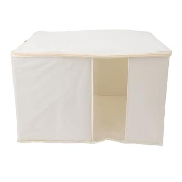 Imagem de Pacote Com 4 Caixas de Armazenamento de Roupas, Caixas Grandes de Armazenamento de Colchas de Algodão Com Janela Transparente, Sacos Organizadores de Armário Dobráveis ​​para (40L)