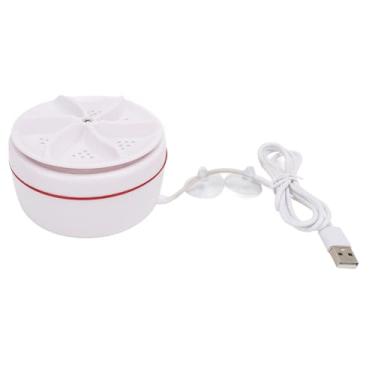 Imagem de Máquina de Lavar Portátil, Mini Arruela Com Ventosas Fortes, Máquina de Lavar Portátil para Dormitório de Viagem (Alimentado por USB com luz azul)
