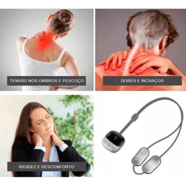 Imagem de Relaxamento Total Massageador de Pescoço, Ombros e Lombar  USB Recarre