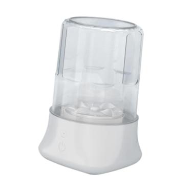 Imagem de IEUDNS Máquina de lavar roupa portátil, limpeza rápida, recarregável, leve, pequena, 1l, para apartamento, rv, dormitório, meias, roupa íntima, Branco