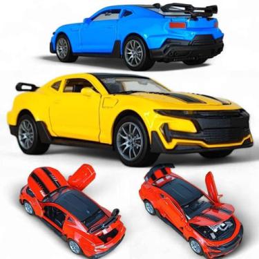 Imagem de Miniatura Carrinho Camaro ZL1 de Ferro fricção Abre Portas - Die Cast,