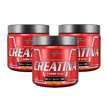Imagem de Kit Creatina Carbo Fuel (300g) Integralmedica Laranja - 3 Unidades
