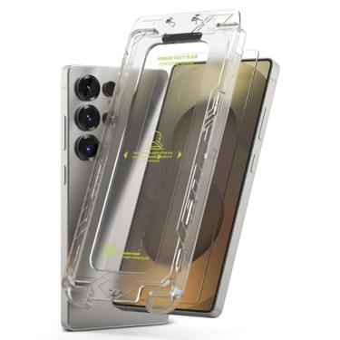 Imagem de Ringke Easy Slide Pro [super fácil de instalar] Compatível com Samsung Galaxy S25 Ultra, vidro temperado de dureza 9H compatível com capa com ferramenta de instalação simples - pacote com 2
