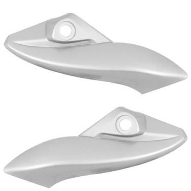 Imagem de Carenagem Lateral do Farol Cromo Forte Moto Cb 300r 2010 À 2013, PRATA