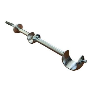 Imagem de  Suporte Alongado Duplo Para Varão Alumínio 28/19mm - ART DECORAR, CRO