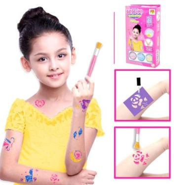 Imagem de Brinquedos Tatuagem Tattoo Com Glitter Adesivos Original - Dm toys
