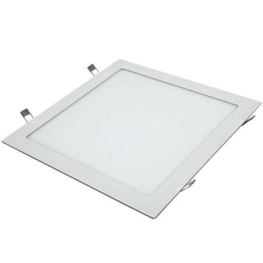 Imagem de Painel plafon led 18w quadrado branco embutir luz quente 3000k - galax