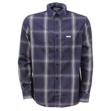 Imagem de Camisa Masculina Xadrez Azul Manga Curta Wrangler 37786