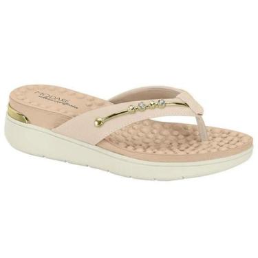 Imagem de Tamanco Modare Napa Floather Casual Conforto Feminino Creme, 36