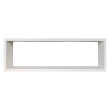 Imagem de Nicho Decorativo Colorido em Mdf Laqueado para Parede - 25x60x12cm Cor:BRANCO;Tamanho:25X60X12 CM