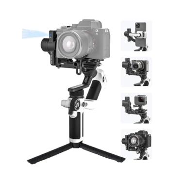 Imagem de FeiyuTech SCORP Mini 2 [branco] Estabilizador de câmera cardan Mirorrless multifuncional de 3 eixos para Sony A7III Canon R6 Nikon Z30 Fujifilm GoPro11/12 iPhone 16 15 14, Samsung, AI Tracker, máx.