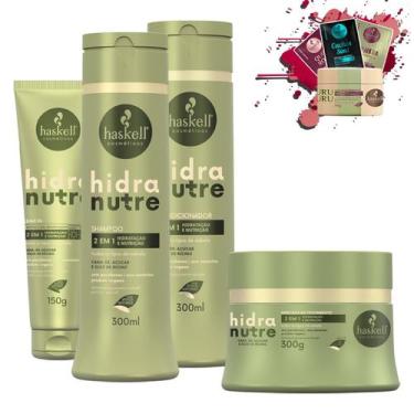 Imagem de Kit Haskell Hidranutre Sh Cond Masc 300 + Leave-in