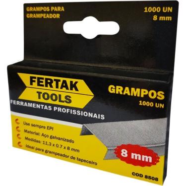 Imagem de Grampo Para Grampeador 8mm Galvanizado C/1000 Grampos