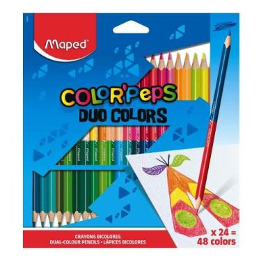 Imagem de Lápis de Cor Maped Duo Colors Color Peps 48 Cores