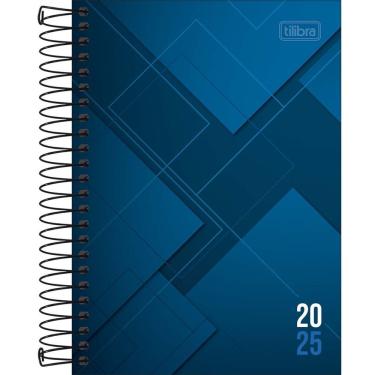 Imagem de Agenda Espiral Diária Zip 13 X 18,8 Cm Tilibra - 2025 Azul