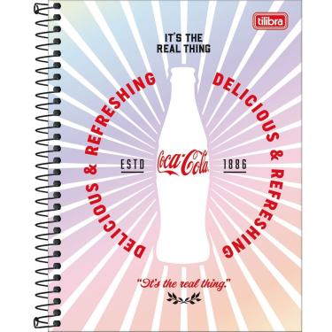 Imagem de Caderno Colegial Coca-cola Tilibra Capa Dura Espiral - 10 Matérias 160 Folhas Its The Reak Things