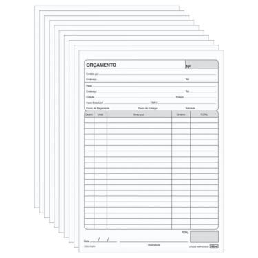 Imagem de Bloco Orçamento 139x206mm Tilibra - 50 Folhas C- 10 Folhas