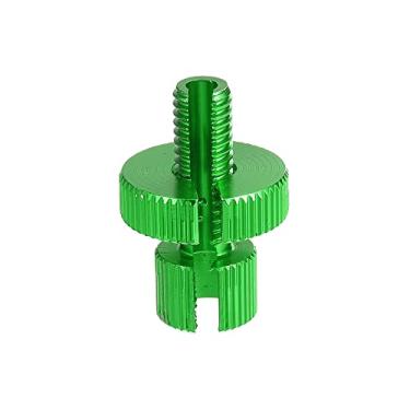 Imagem de X AUTOHAUX 1 peça M8 Parafuso de ajuste de cabo de embreagem de freio com fenda para motocicleta, bicicleta, scooter, liga de alumínio, verde