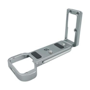 Imagem de predolo Suporte de Liberação Rápida para Câmera, Base de Apoio para Câmera, Instalação Fácil E Estável, Placa de Proteção Inferior para A7C2/A7CR para Viagem, Prata, Tamanho real