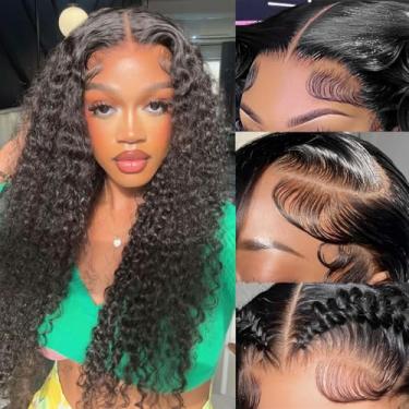 Imagem de ILHILH Peruca De Renda Frontal Transparente, 13X6 Hd, Cabelo Humano, Densidade 200%, Cacheada, Pré-Arrancada Com Baby Hair, Brasileira, Sem Cola, 24"