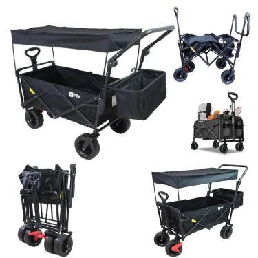 Imagem de Carrinho Multiuso Montclair Para Camping De Carga Dobrável Articulado com Camada 80kg