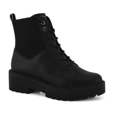 Imagem de Bota Coturno Ramarim Chelsea Preto Salto 6cm, Preto, 36