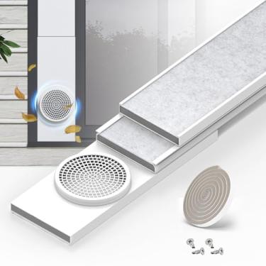 Imagem de GCGOODS Kit de vedação de janela de ar condicionado portátil com painéis de espuma isolados, kit de ventilação de janela CA ajustável com protetor de plástico adequado para mangueira de exaustão de