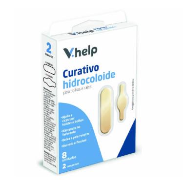 Imagem de Curativos Hidrocolóide para Calos e Bolhas V.Help 8 Unidades