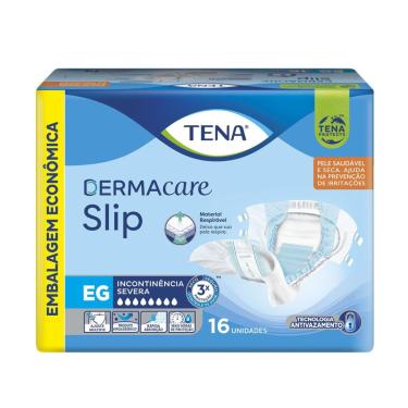 Imagem de Fralda Geriátrica Tena Dermacare Slip EG 16 Unidades