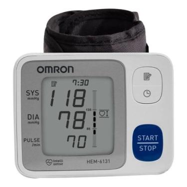 Imagem de Aparelho de Pressão Arterial Medidor Omron De Pulso Digital Com Estojo