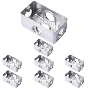 Imagem de 8 Condulete Sieg em Alumínio Múltiplo tipo X 3/4 S/placa