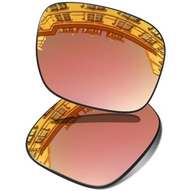 Imagem de Vonxyz Lentes de substituição para Oakley Holbrook Mix OO9384 | Óculos de sol Holbrook Mix Asian Fit - Peach Gold Polarizadas