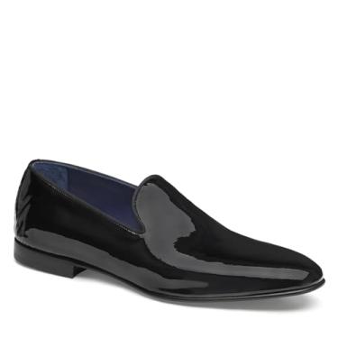 Imagem de Johnston & Murphy Sapato masculino Kinser Slip On – Sapatos sociais masculinos, sapatos sociais para homens, sapatos de couro italiano, sapatos de trabalho masculinos, palmilha acolchoada e sola de