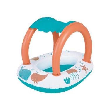 Imagem de Bote Inflável com Cobertura Toque Aveludado - Baleia - MOR