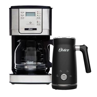 Imagem de Kit Cafeteira Programável e Espumador de Leite Oster