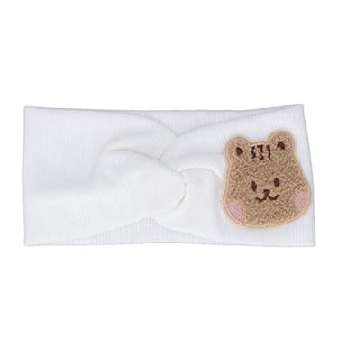 Imagem de Fafeicy Padrão de Desenho Animado Bandas de Cabeceira de Cabeça de Algodão Macio Super Elástico de Proteção de Cabeça para Crianças Crianças (WHITE)