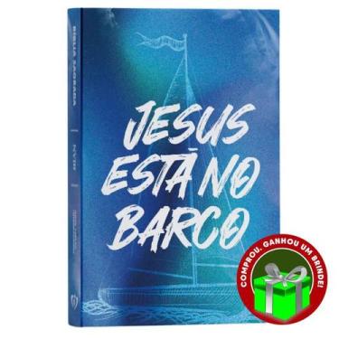 Imagem de Bíblia Sagrada Letra Normal  Capa Dura  Jesus está no Barco  Slim Penk