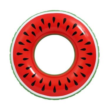 Imagem de Boia para Piscina Inflável Melancia 36" (90 cm) – Flutuador Redondo Tropical – PVC Resistente – Ideal para Verão, Praia e Lago – Para Adultos e Crianças, Tema Frutas