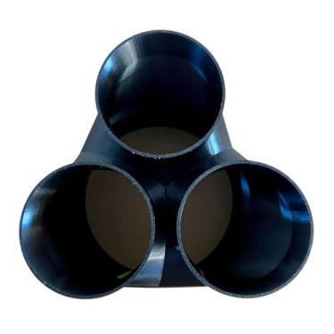 Imagem de Conexão de duto divisor de 3 vias de 20 a 10 cm para poeira de marcenaria, barraca de cultivo - Zephyr's Market