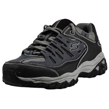 Imagem de Skechers Tênis masculino Afterburn M. Fit Fashion, Azul marino, 9 X-Wide
