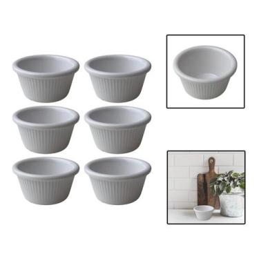 Imagem de Kit 6 Molheiras De Melamina Shoyu Molhos Ketchup 8 Cm 80Ml - Unyhome