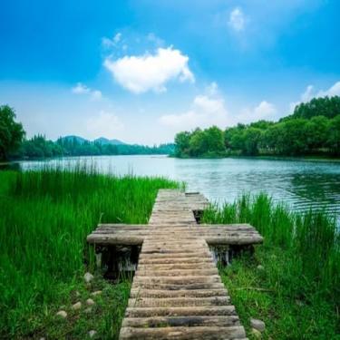 Imagem de Quadro Decorativo Paisagem West Lake Hangzhou - Arte de Parede Elegante Tamanho 50x50cm