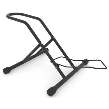 Imagem de Suporte de chão de bicicleta, suporte de bicicleta para uso externo e interno, armazenamento de roda dianteira e traseira, suporte de estacionamento independente adequado para crianças de 40,6 a 73,7