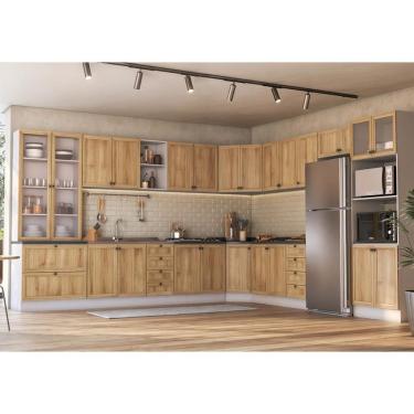 Imagem de Armário Cozinha Completo Ditália Berlim 15 Pçs Cv/br B1