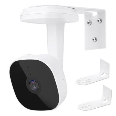 Imagem de Suporte de parede de metal para câmera de segurança de garagem inteligente myQ, sem furadeira, suporte de montagem à prova de intempéries com duas maneiras de instalação fácil, posicionamento flexível