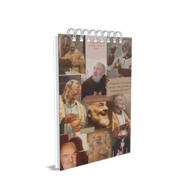 Imagem de Bloco de Anotações Católico, Padre Pio, Capa 07